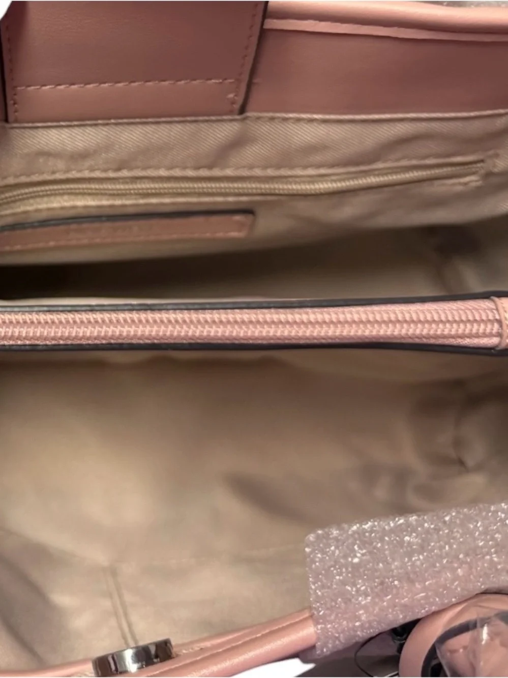 Nine West Pink Embossed Top-Handle Satchel